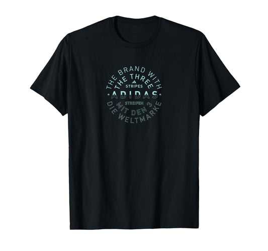 adidas Badge of Sport Three Stripe Dipped Crest Graphic T-Shirt