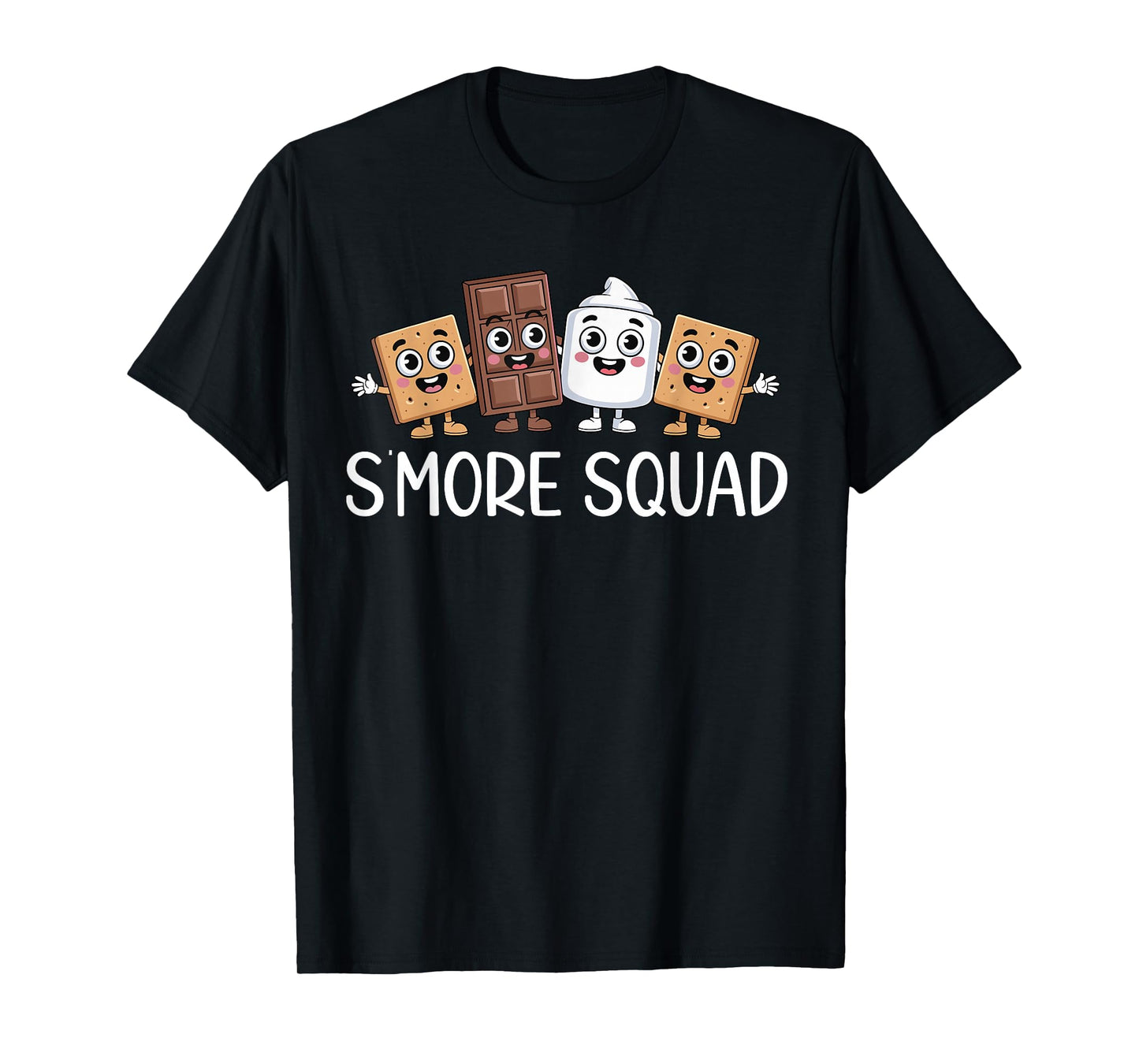 Smore Squad Camping Campfire Chocolate Marshmallow S'mores T-Shirt