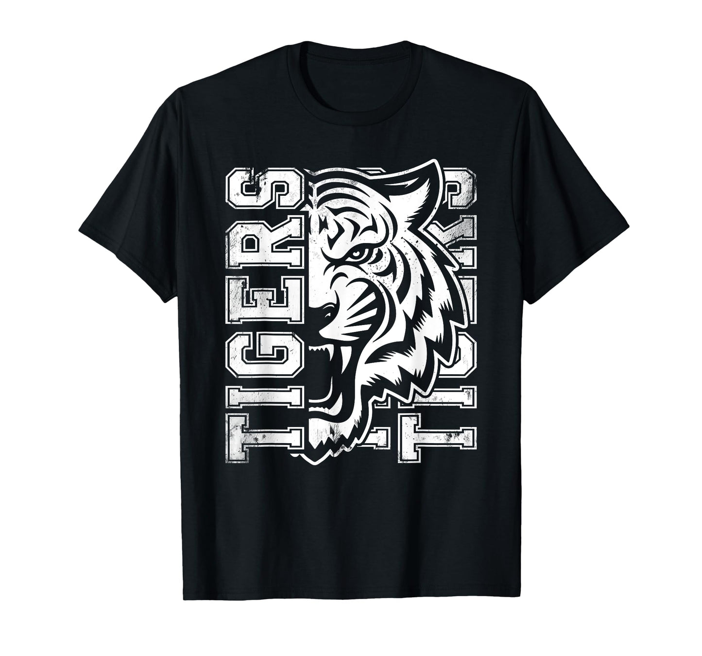 Vintage Tigers School Sports Fan Team Spirit Mascot T-Shirt