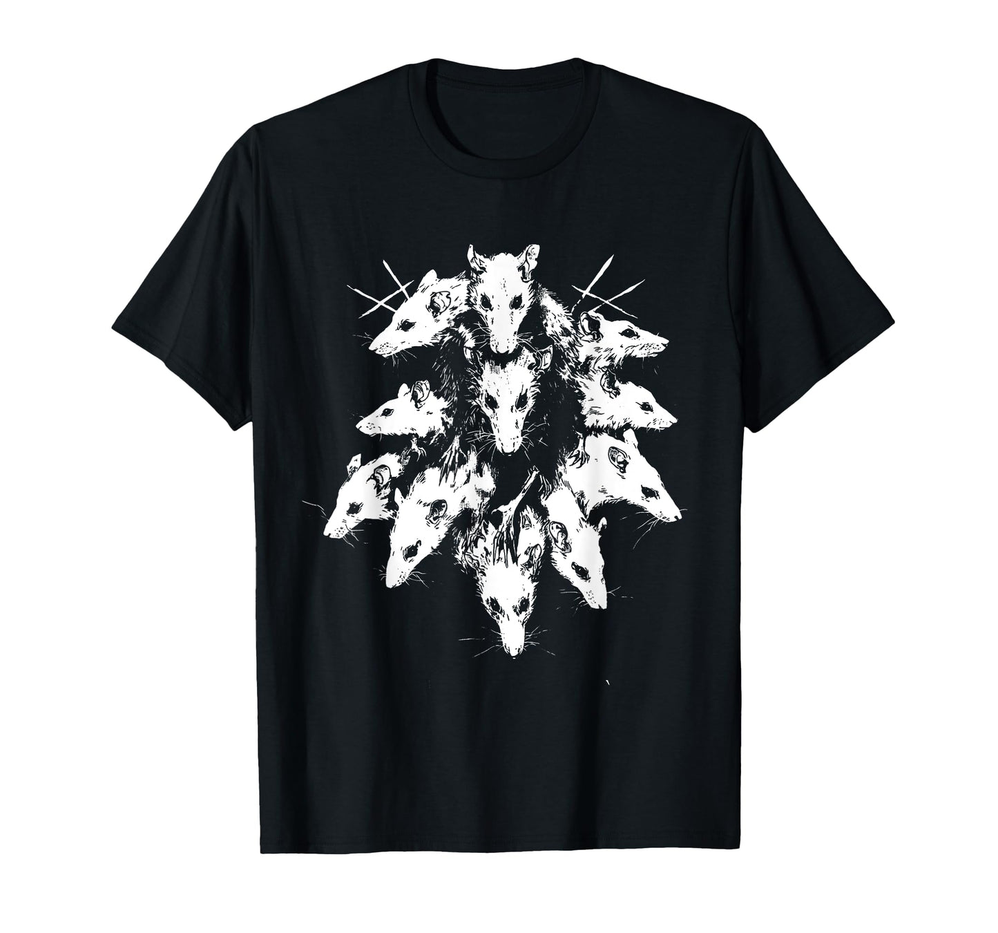 Medieval Rat King Gothic Plague Horror Occult Macabre Art T-Shirt
