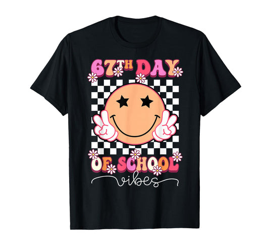67th Day of School Vibes Funny Six Seven 67 Meme Slang T-Shirt