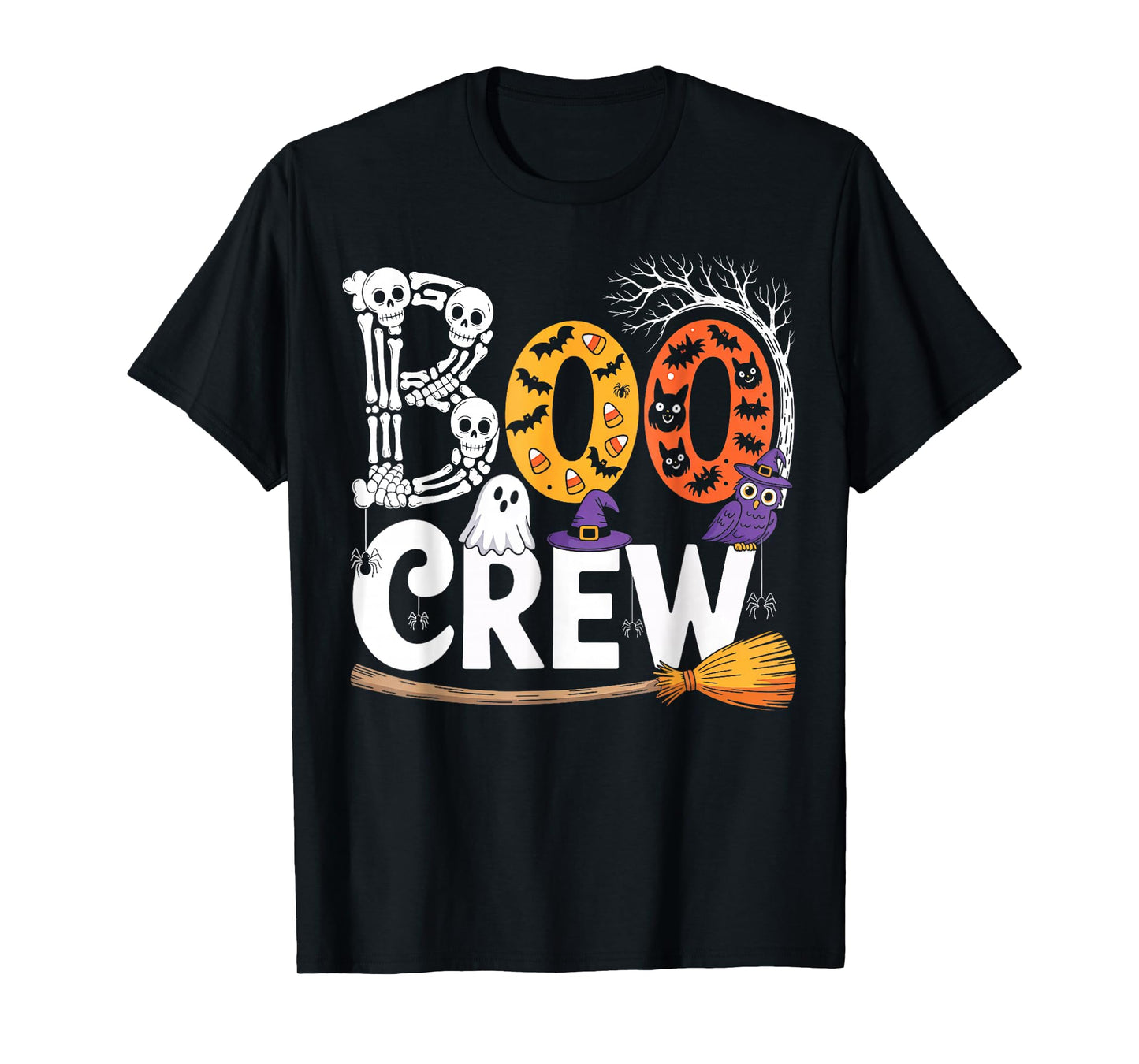 Halloween Boo Crew Funny Halloween Costume for Men Women Kid T-Shirt