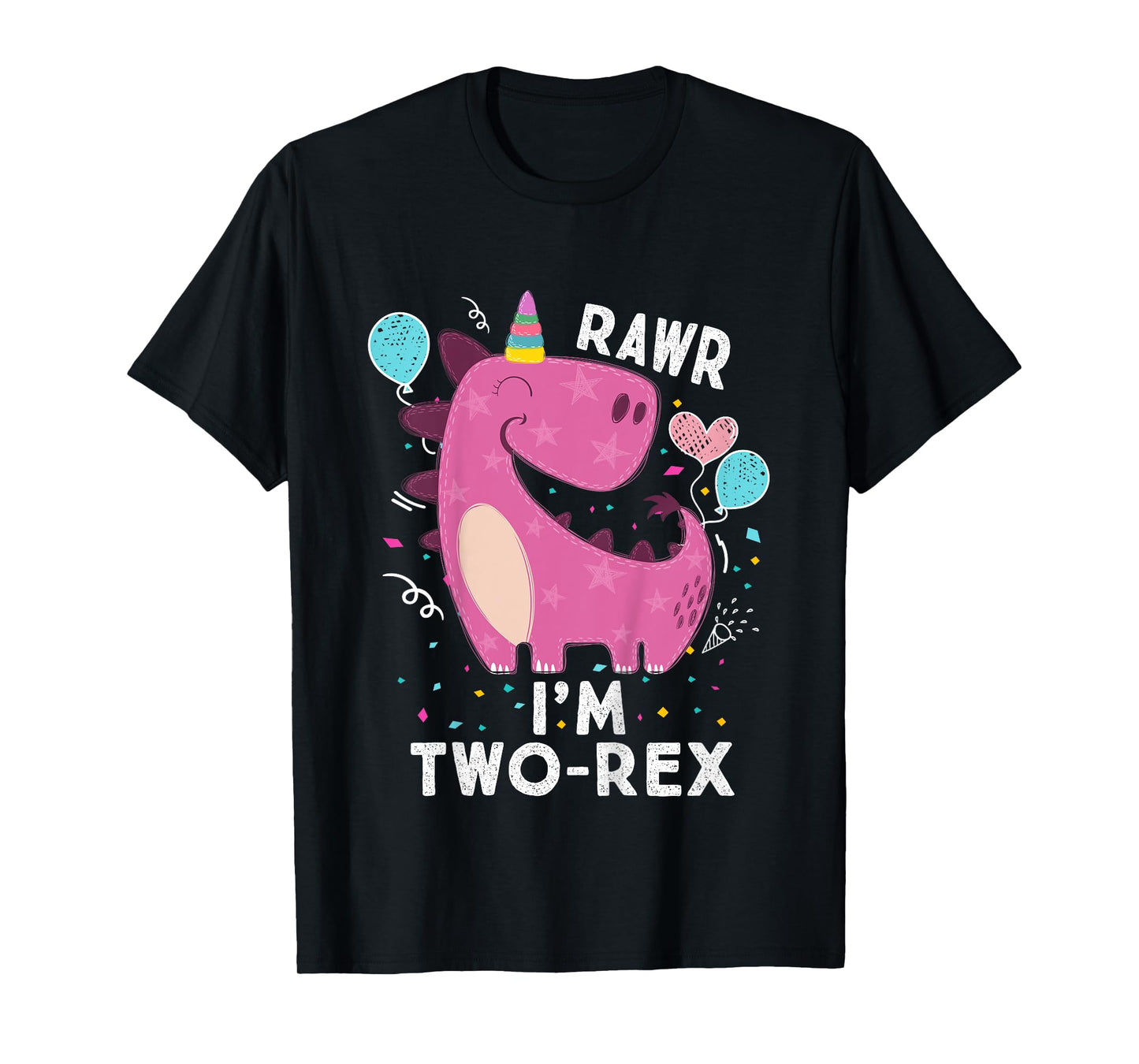 Rawr I'm Two-Rex 2nd Birthday Gifts 2 Year Old Dinosaur T-Shirt