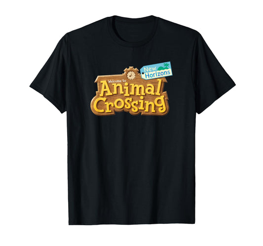 Animal Crossing: New Horizons Welcome Sign Front Logo T-Shirt