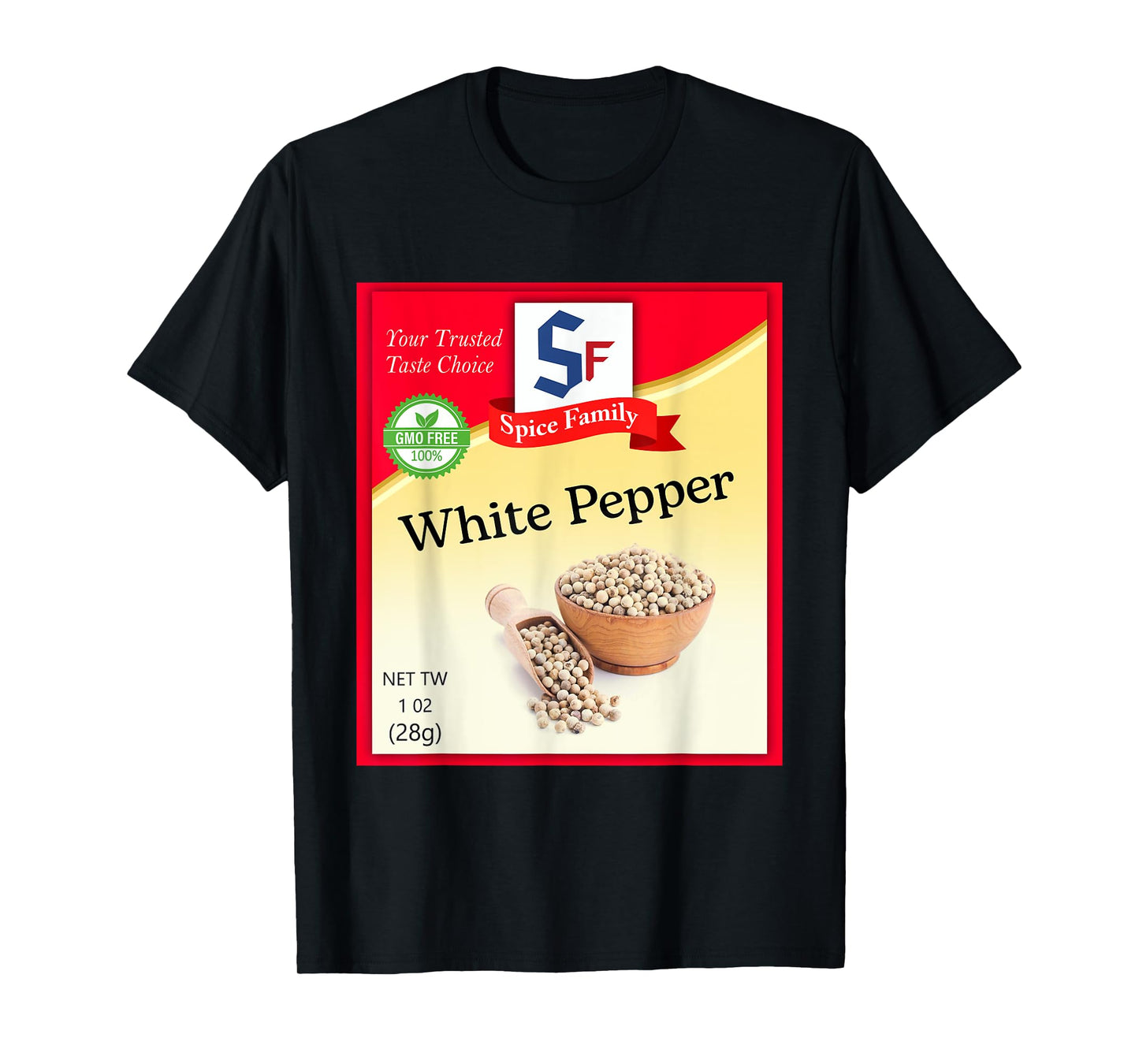 White Pepper Condiment Costume Holiday Spice Costumes T-Shirt