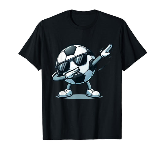 Dabbing Soccer Ball Shirt Funny Boys Men Women Sports Player T-Shirt