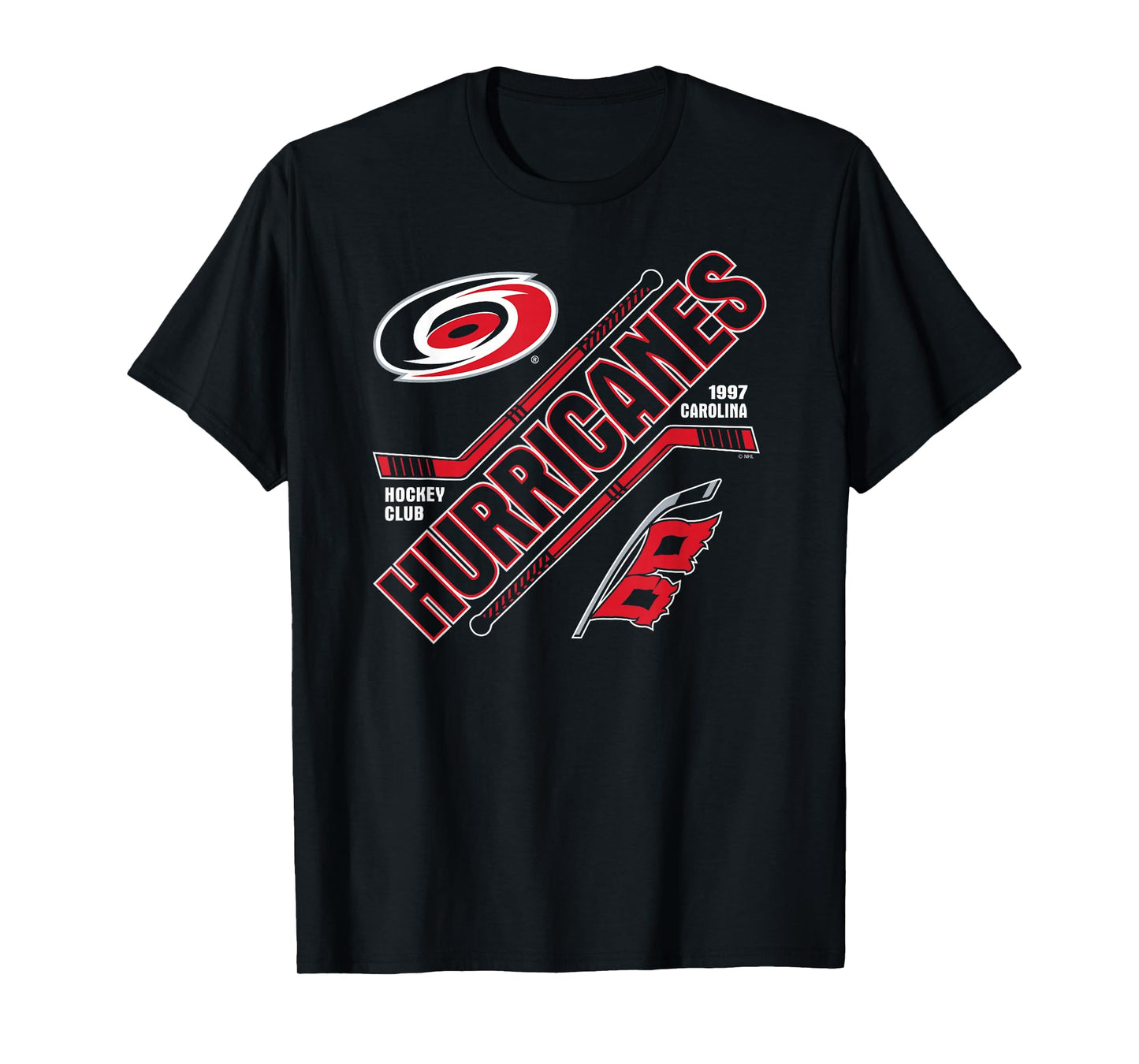 Carolina Hurricanes Force Black Officially Licensed T-Shirt