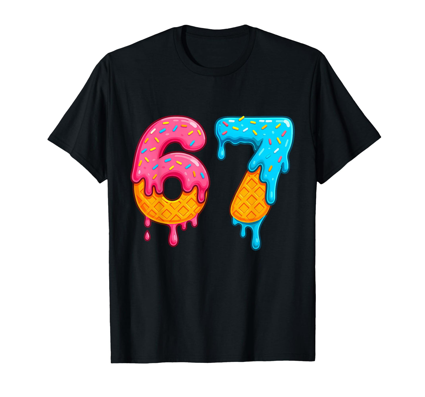 Mason 67 Ice Cream Drip Meme Six Seven Funny T-Shirt