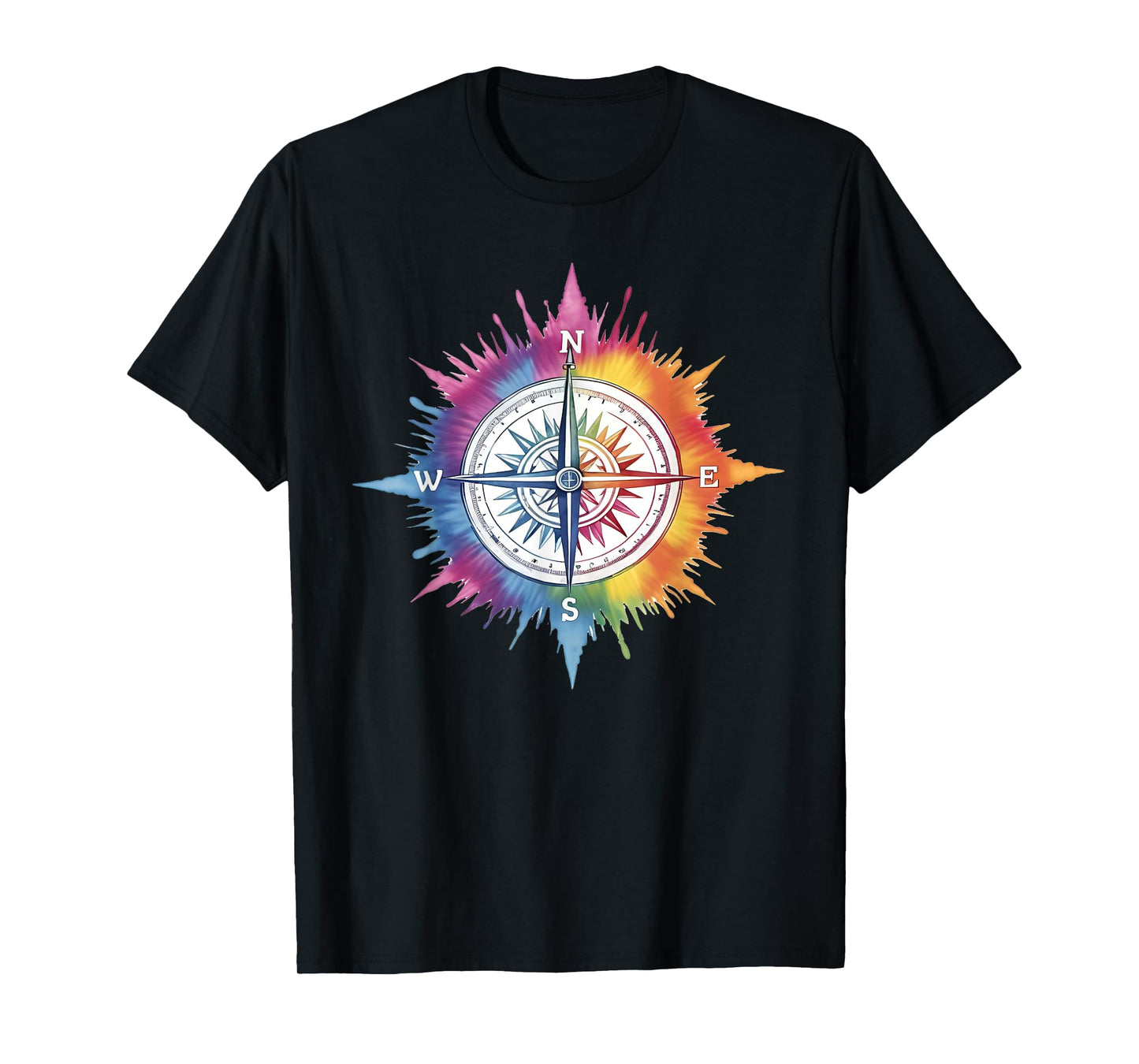 Tie Dye Compass T-Shirt