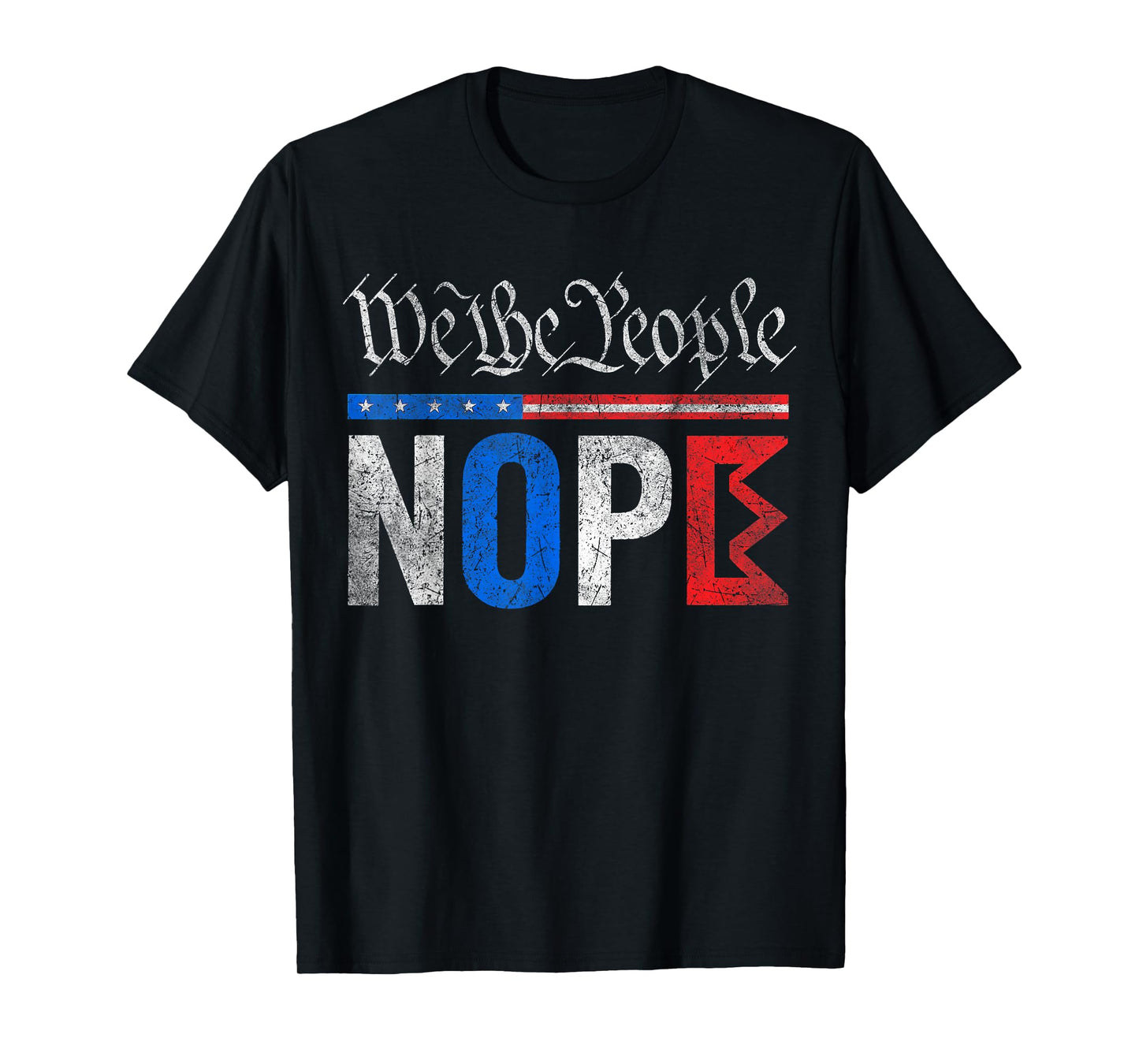 No Kings Nope Protest Graphic Distressed USA Design vintage T-Shirt