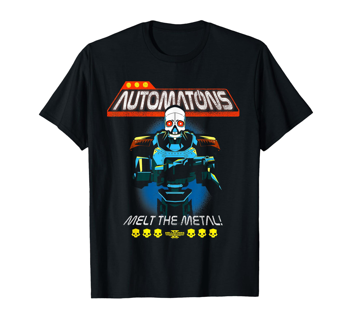 Helldivers 2 Sony Playstation Video Game Automaton Trooper T-Shirt