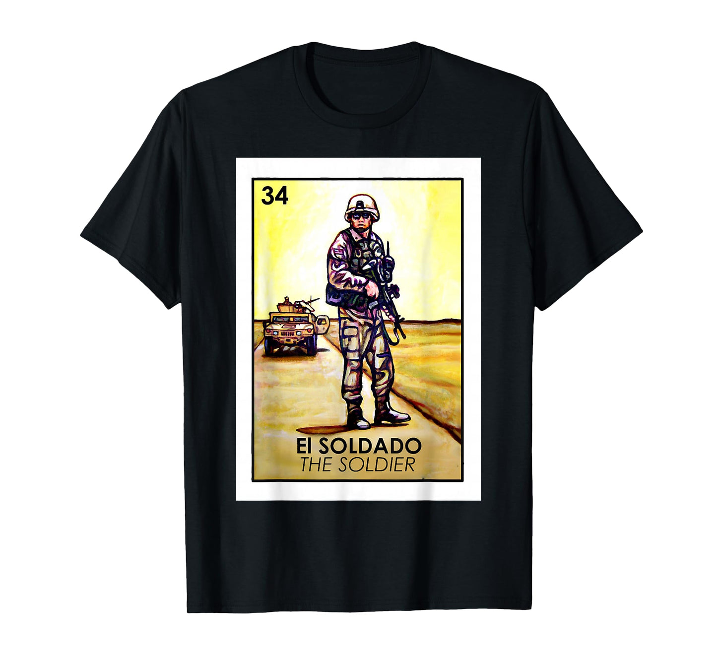 El Soldado Card Mexican Lottery Card T-Shirt