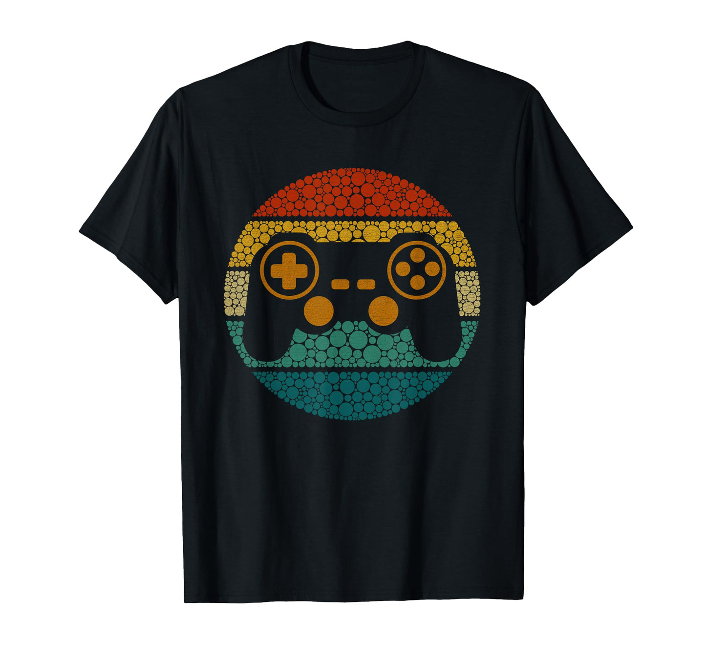 Retro Polka Dots Gaming Controller Video Gamers Dot Day Boys T-Shirt