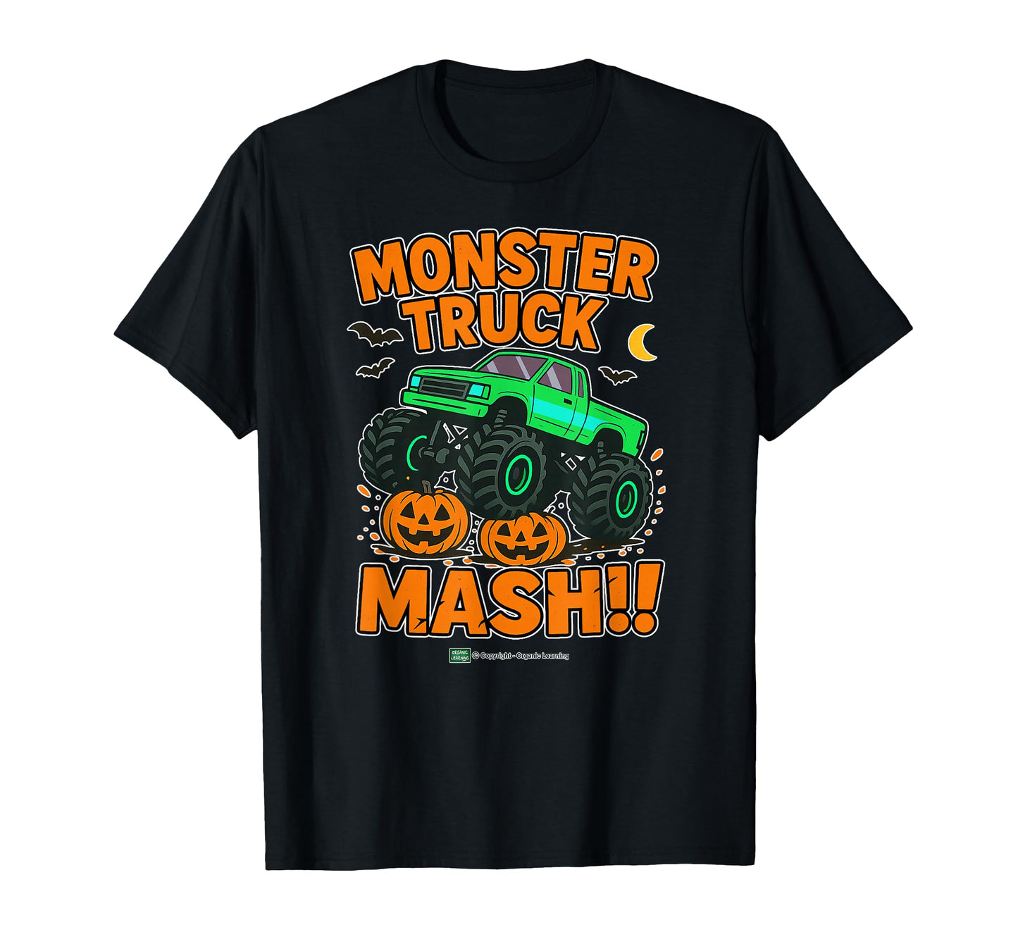 Kids Halloween Monster Truck Mash Spooky Fun for Toddlers T-Shirt