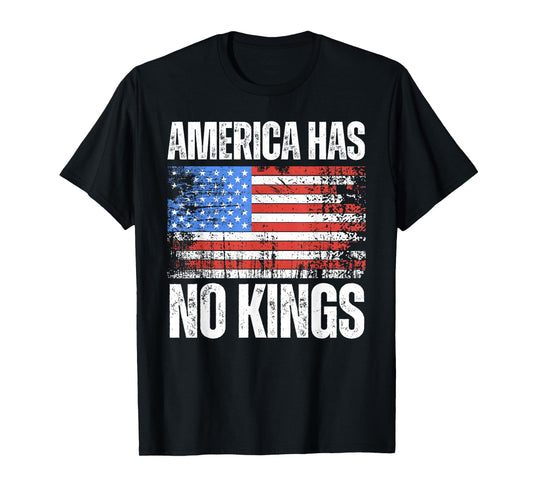 American Flag America Has No Kings T-Shirt