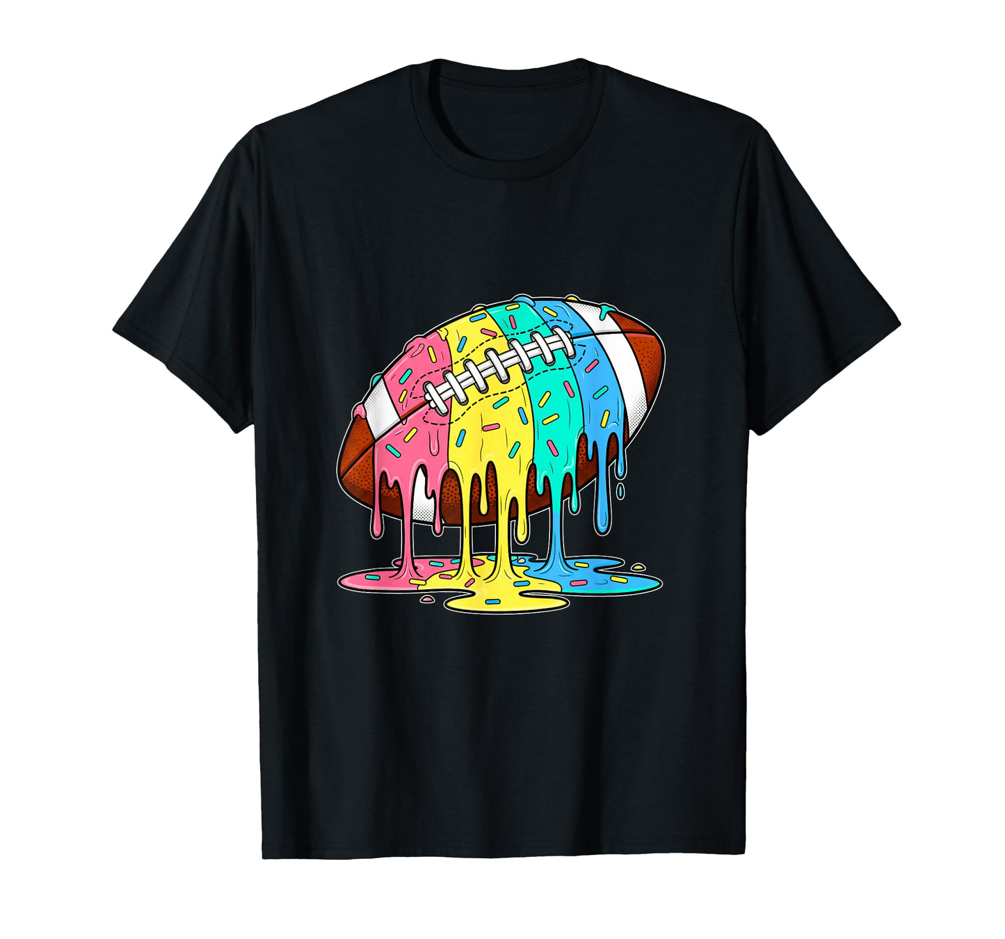 Football Drip Boys Football Ice Cream Respect Drip T-Shirt