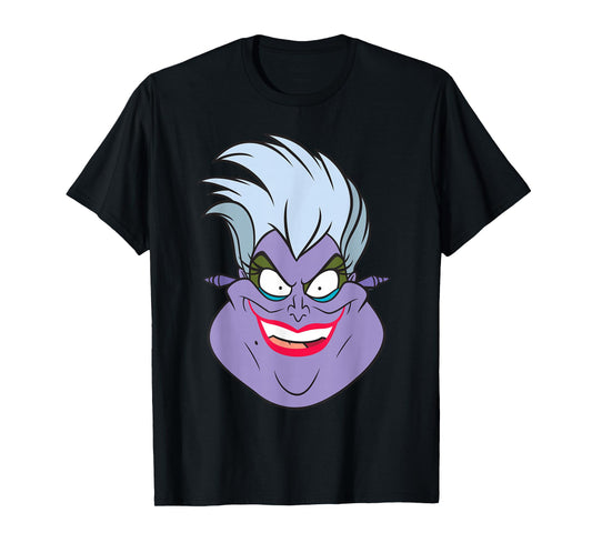 Disney Villains Ursula The Little Mermaid Big Face Costume T-Shirt