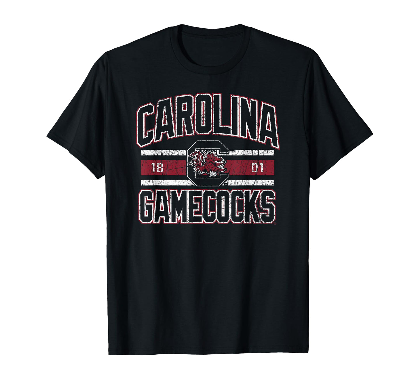 South Carolina Gamecocks Vintage Stripe Officially Licensed T-Shirt