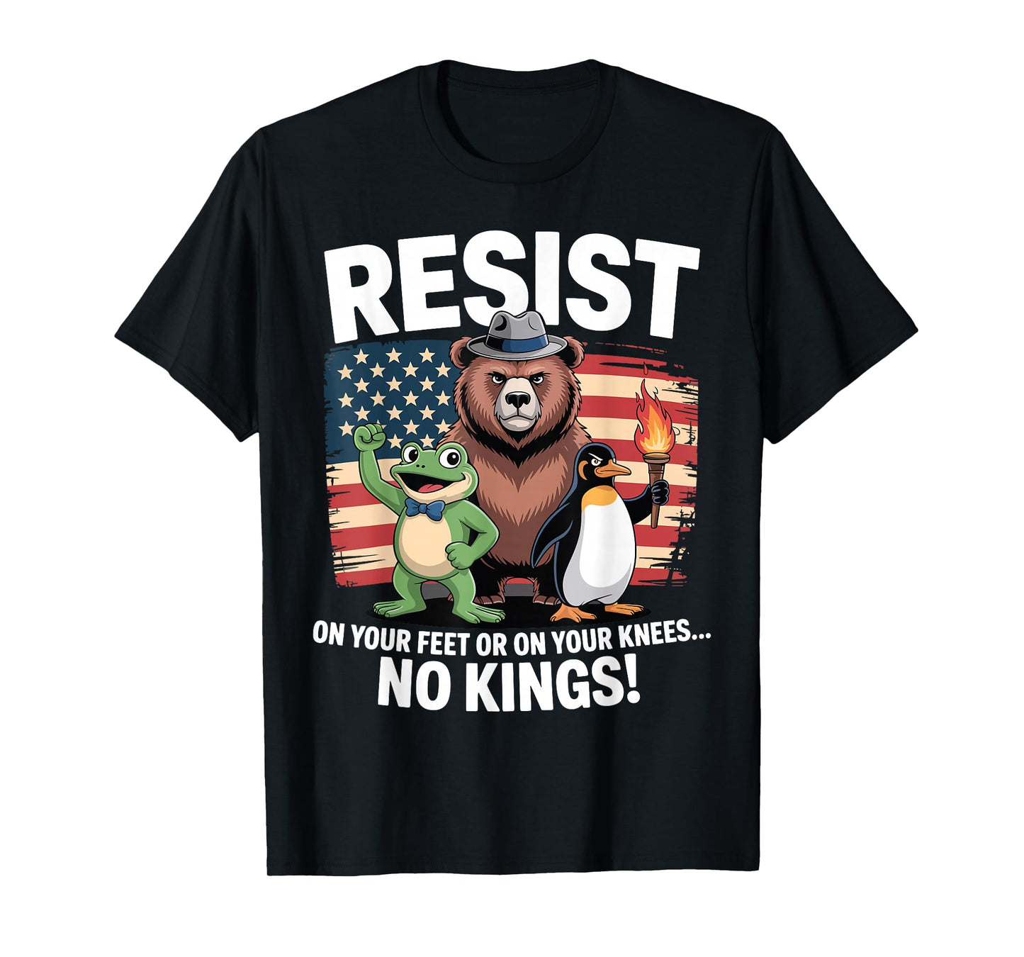 No Kings Day Portland Frog Protest T-Shirt