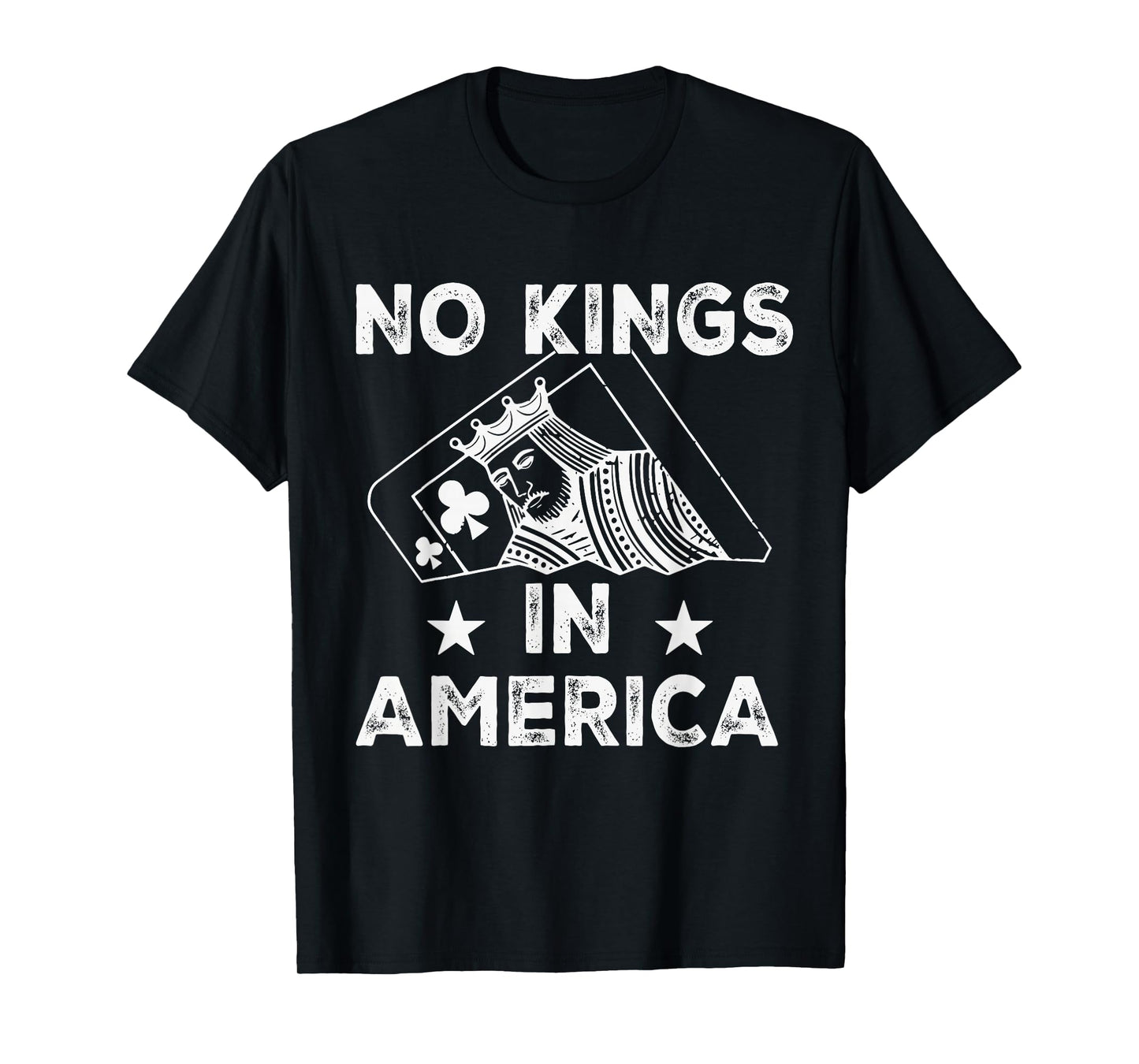 No Kings Playing Card Statement Design T-Shirt