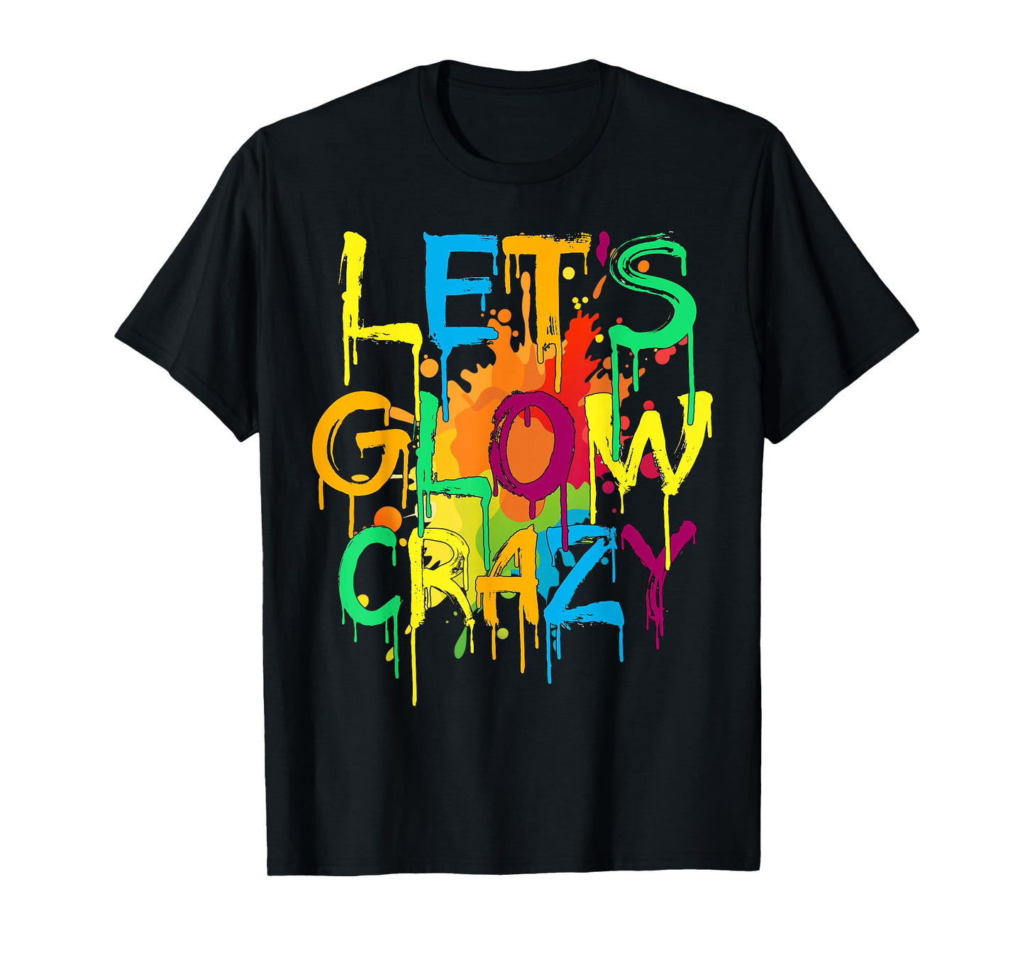 Let's Crazy Retro Birthday Party Glowing 80s 90s Group Team T-Shirt