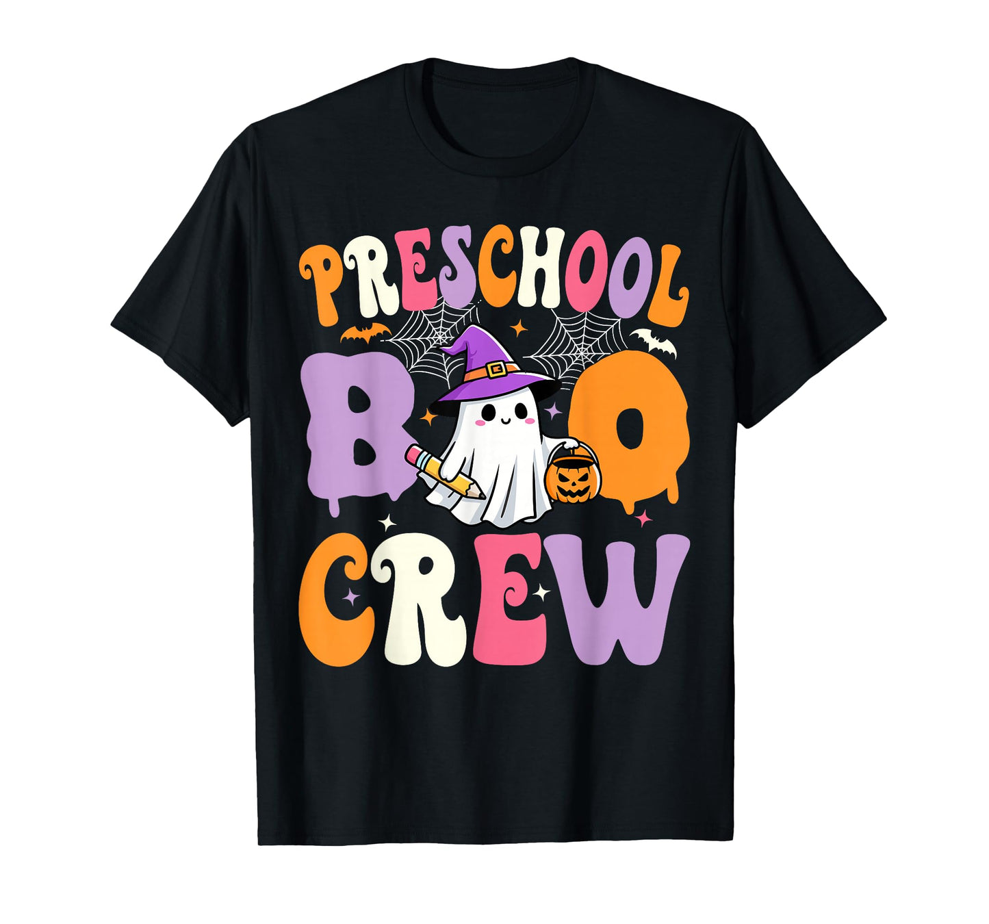 Preschool Boo Crew pre-k Spooky Preschool Halloween Teacher T-Shirt