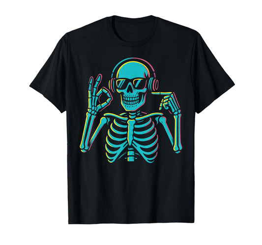 67 Skeleton Funny Six Seven Gen Alpha Halloween Meme T-Shirt
