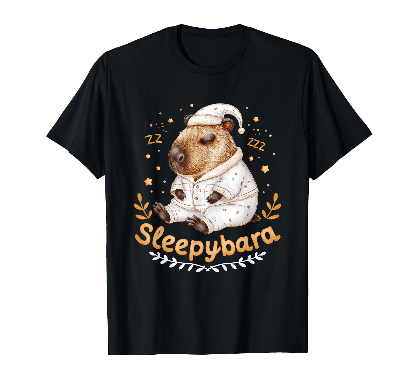 Capybara Official Sleep Pajamas Nightgown Sleepybara Rodents T-Shirt