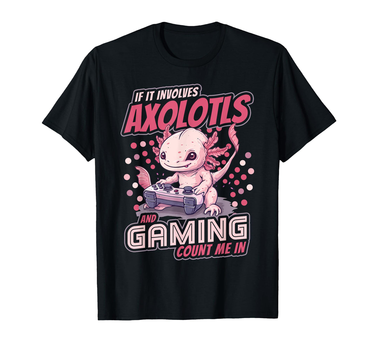 Axolotl Shirt Boys Men Kids Video Gamer Axolotl And Gaming T-Shirt