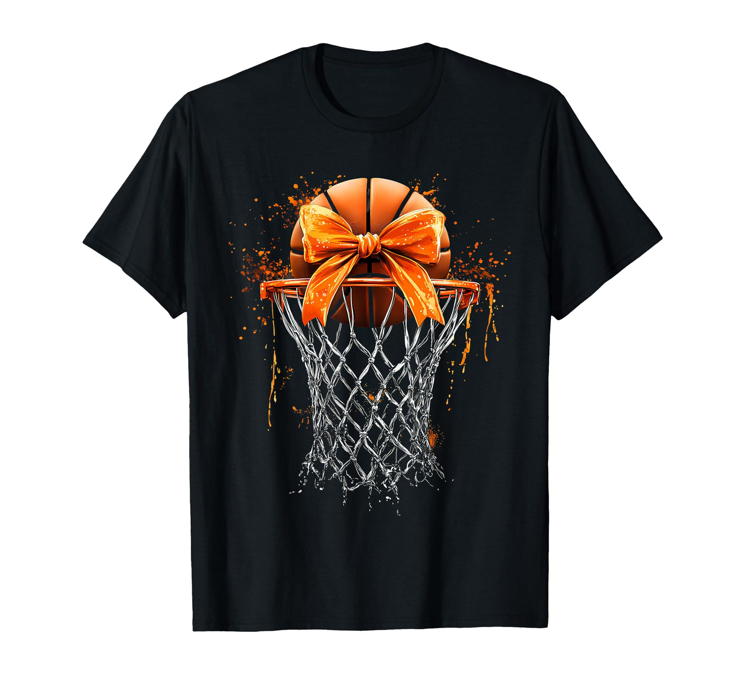 Basketball Coquette Bow Cute Basketball Player T-Shirt