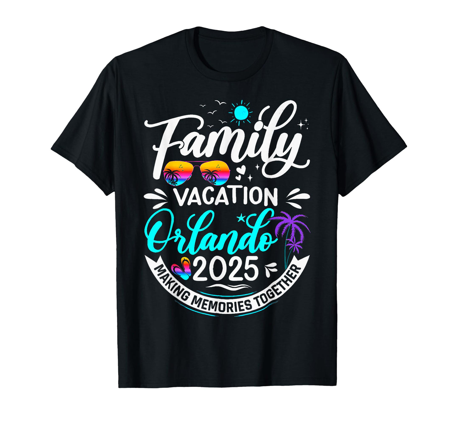 Family Vacation Orlando 2025 Beach Summer Vacation 2025 T-Shirt