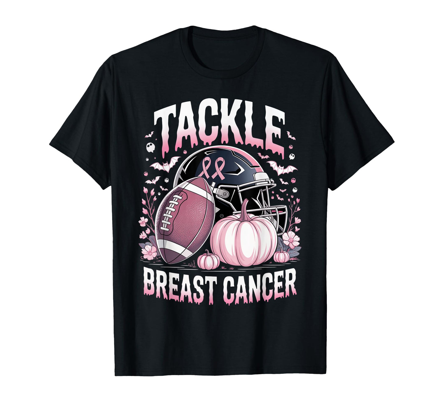 Tackle Breast Cancer Football Breast Cancer Awareness Month T-Shirt