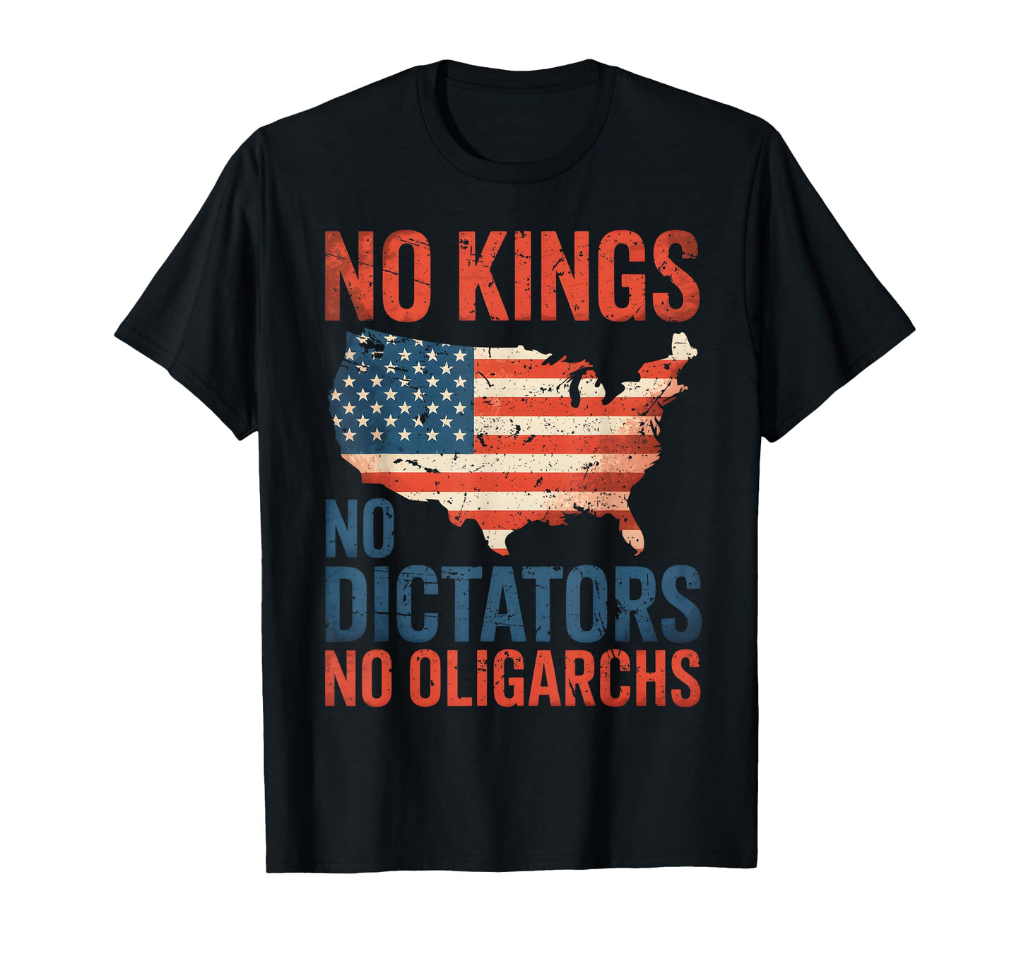 No Kings No Dictators No Oligarchs Anti Oligarchy Resist T-Shirt