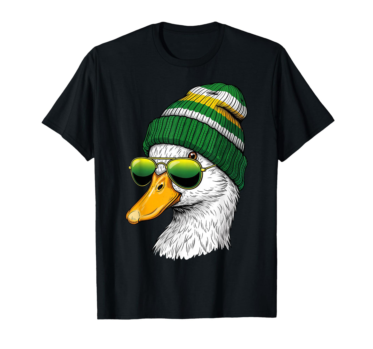Vintage Duck Wearing Sunglasses Retro Graphic Tee Duck T-Shirt