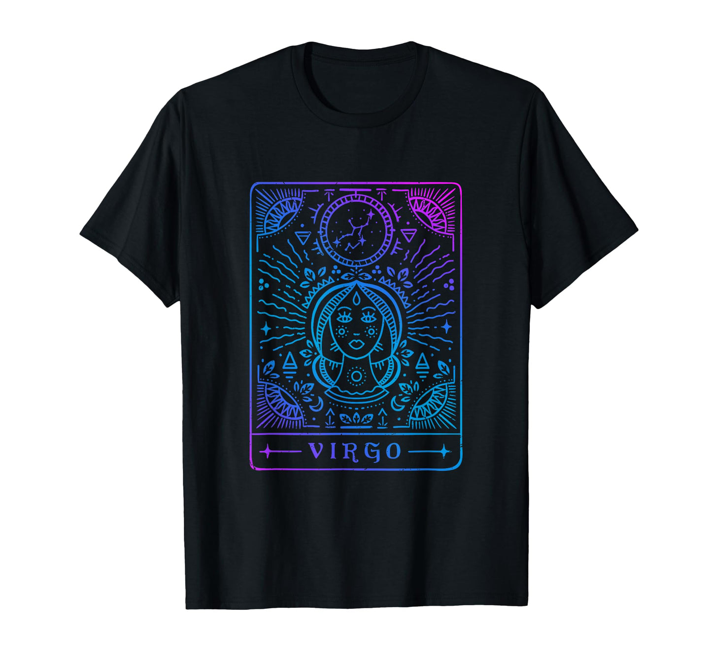 Virgo Hand-Drawn Horoscope Art / Astrology & Zodiac Sign T-Shirt