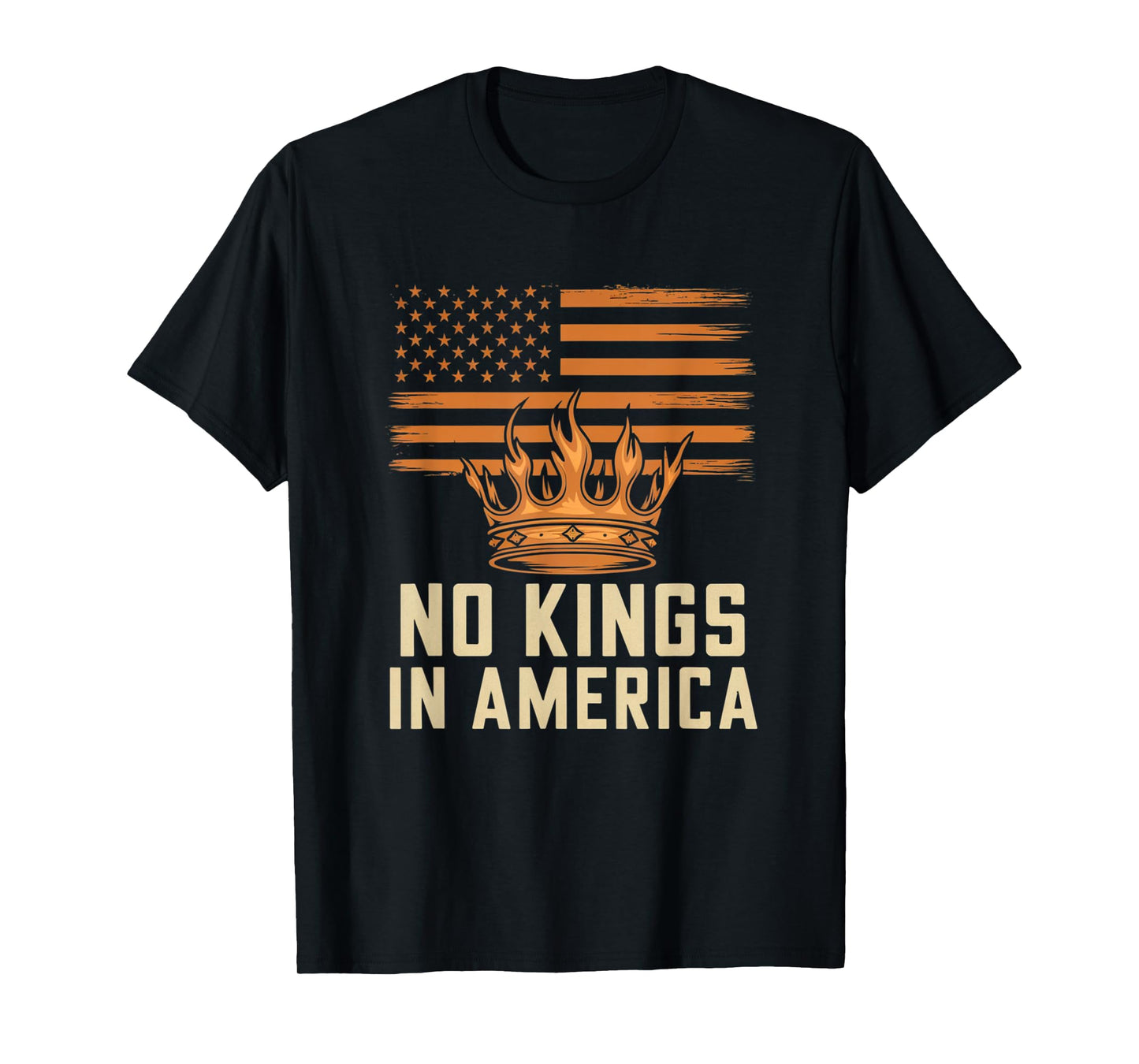 No Kings In America Democracy United States Independence T-Shirt