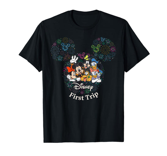 Disney Mickey & Friends Fireworks First Disney Trip Matching T-Shirt