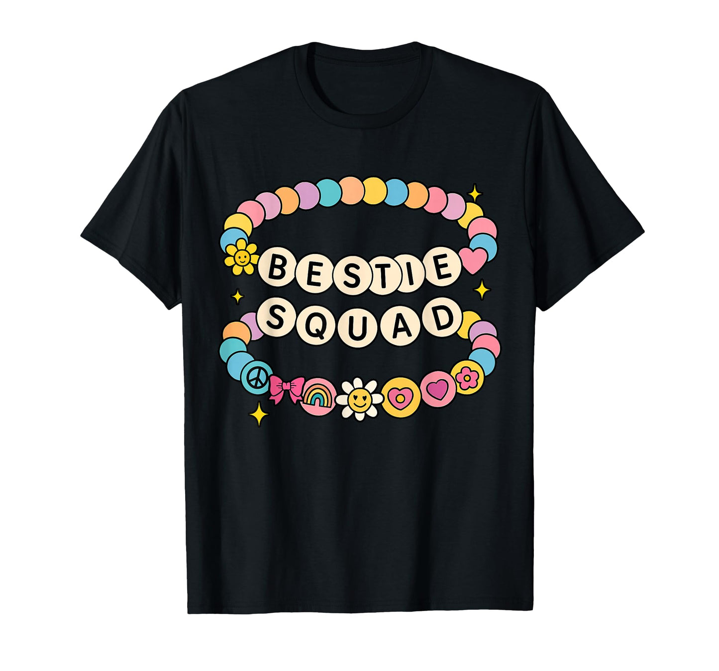 Bestie Squad Twinning Best Friend Matching Girls Bracelets T-Shirt