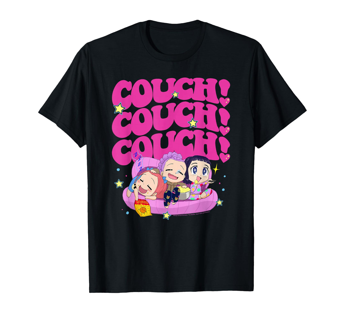 Kpop Demon Hunters Halloween Couch! Couch! Couch! Poster T-Shirt