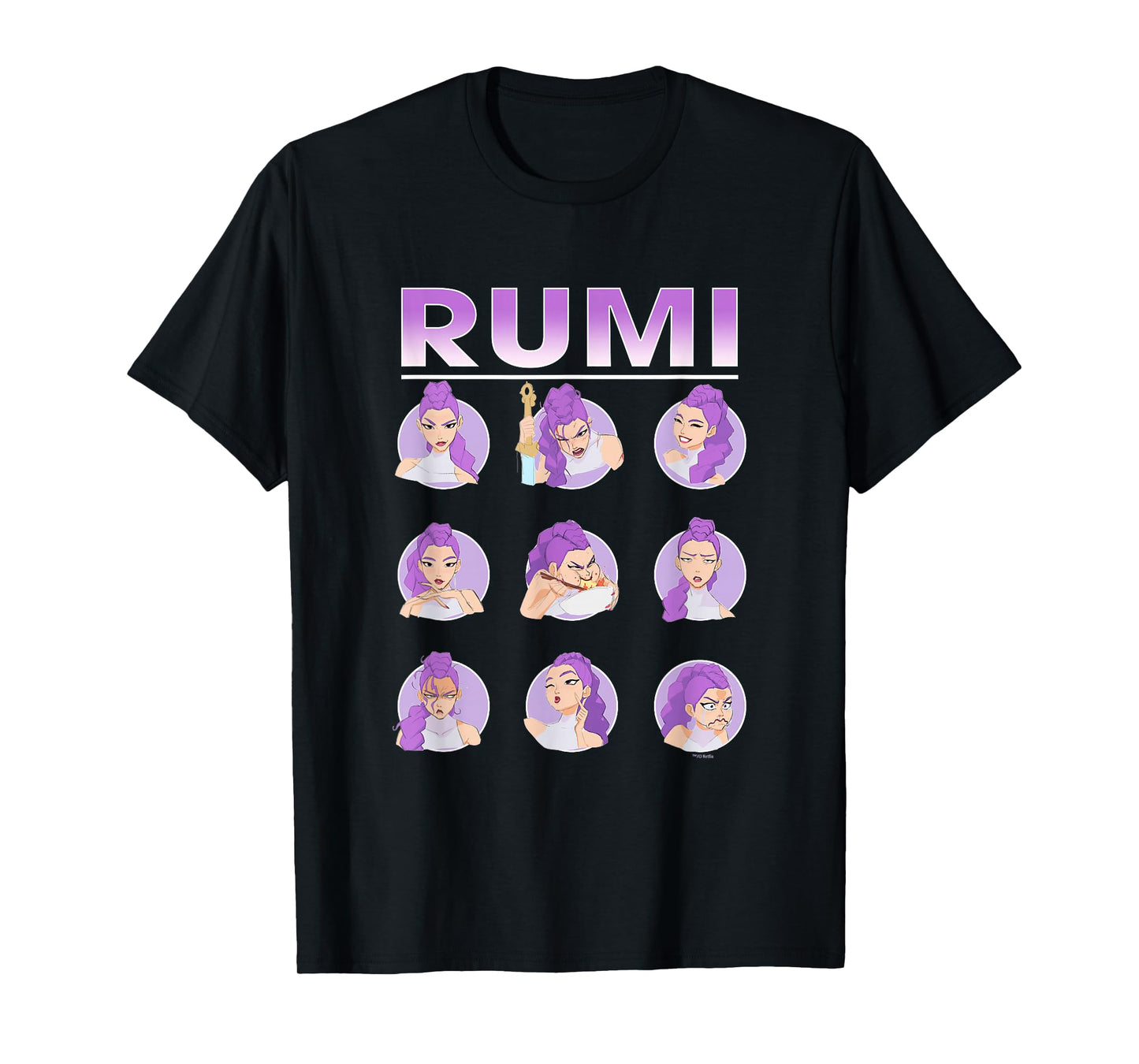 Kpop Demon Hunters Rumi Expressions T-Shirt