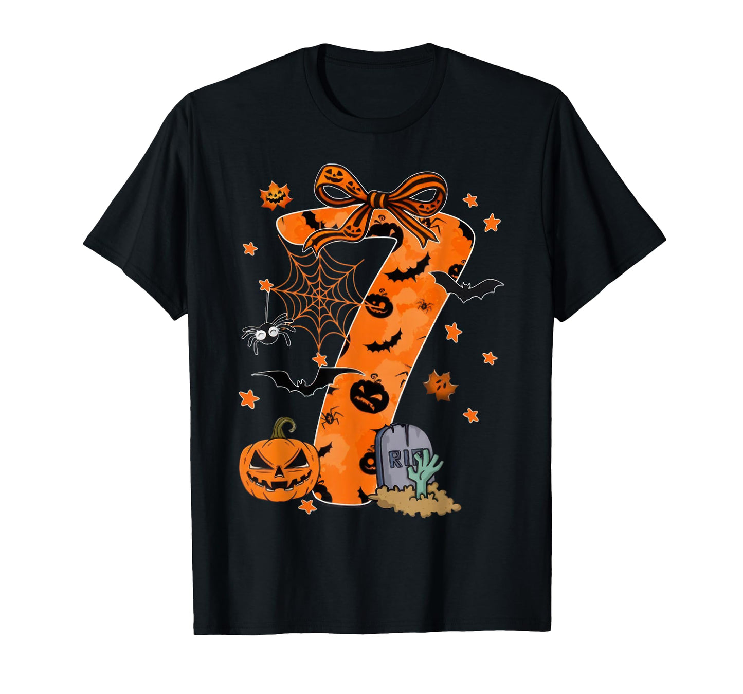Fun Six Seven 6 7 Meme Design Couples Halloween T-Shirt