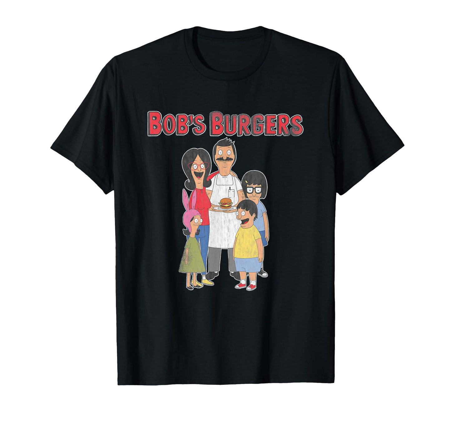 Bob's Burgers Retro Cartoon Family T-Shirt