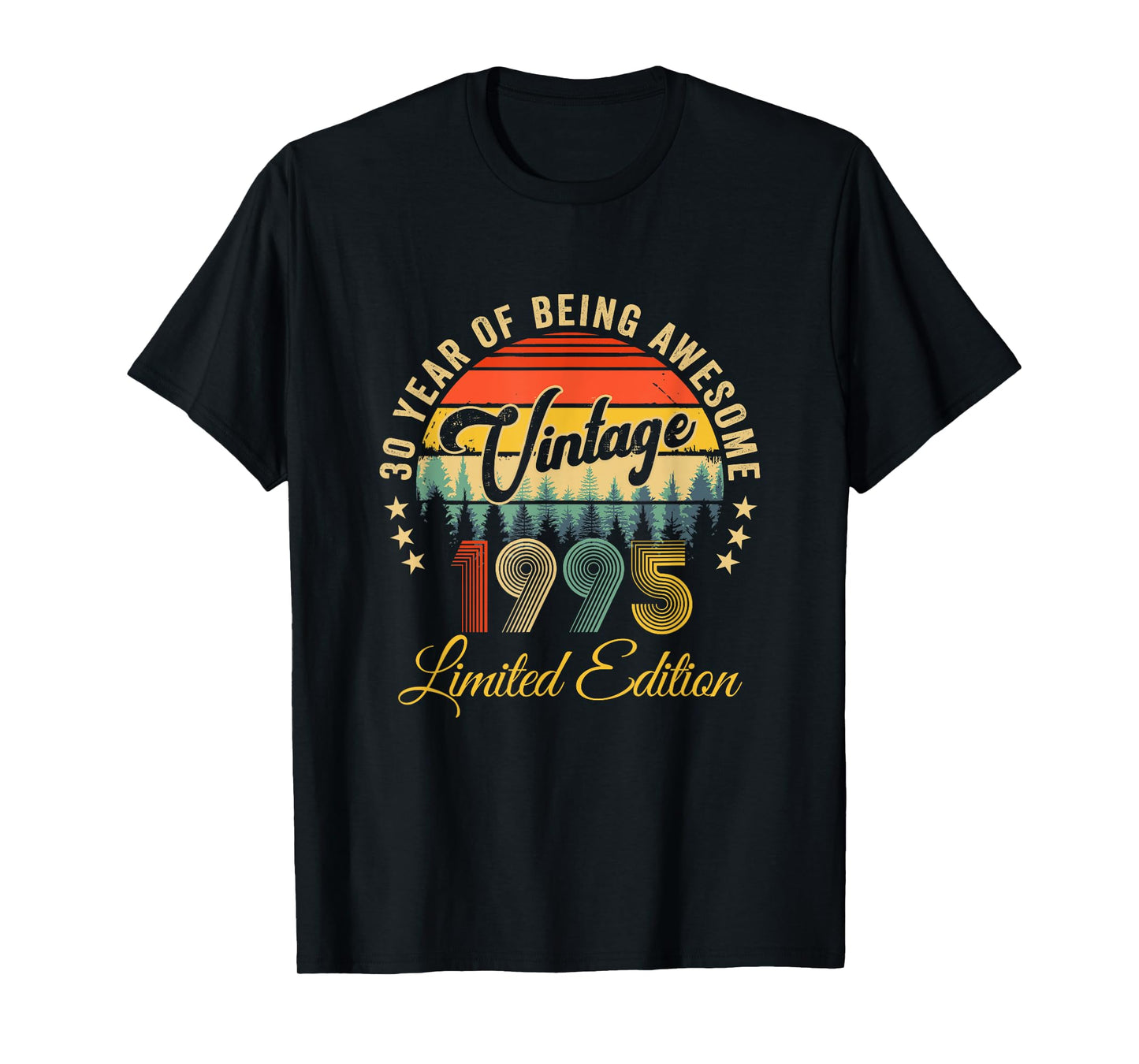 Vintage 1995 Limited Edition 30 Year Old 30Th Birthday T-Shirt