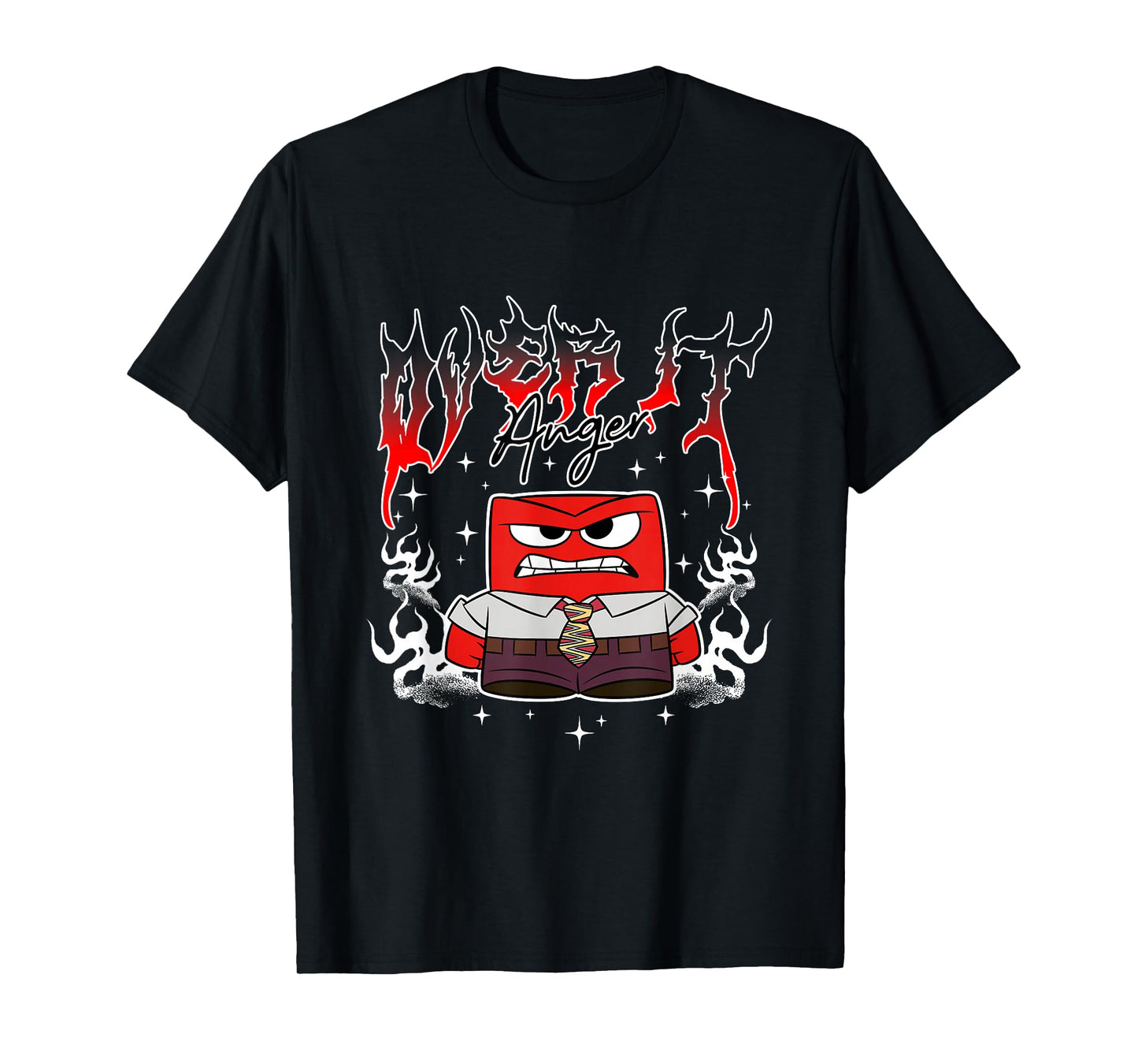 Disney Pixar Inside Out 2 Anger Over It Metal Band T-Shirt