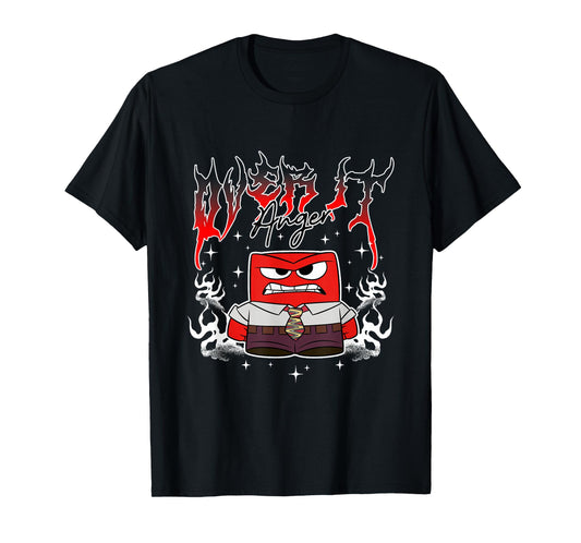 Disney Pixar Inside Out 2 Anger Over It Metal Band T-Shirt