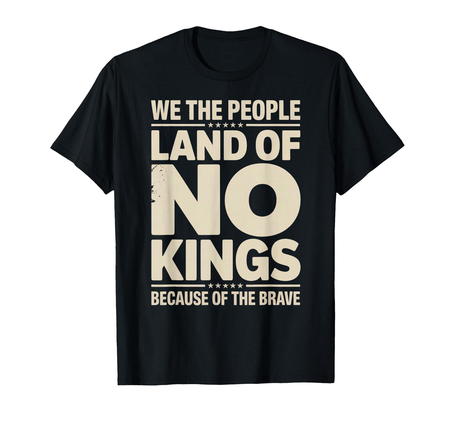 America Vintage No Kings Day Because of The Brave T-Shirt