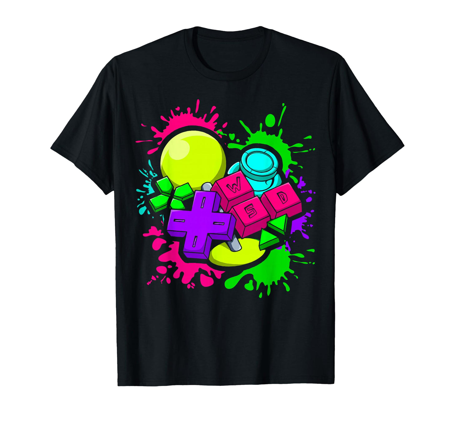 Video Game Console Controllers Retro 80's 90's Arcade Gamer T-Shirt