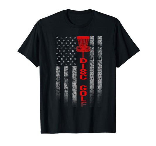 Disc Golf Basket Flag Design - Gift for Disc Golfers T-Shirt