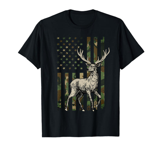Deer Hunting Art for Men Women Wildlife Hunter Deer Hunting T-Shirt