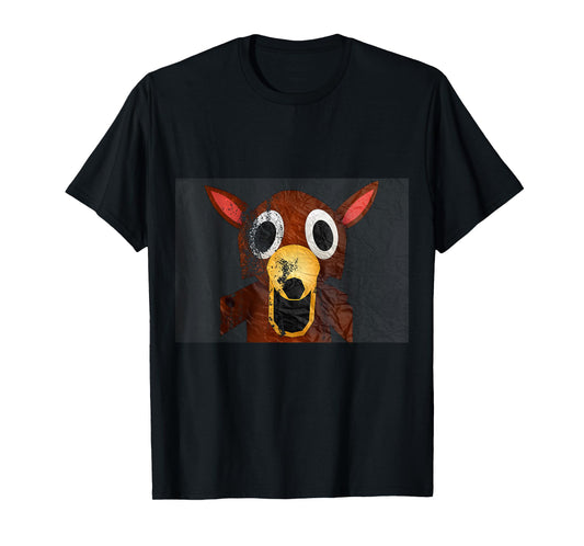 Deer in The Forest Kids 99 Nights Halloween Scary Gamer Run T-Shirt